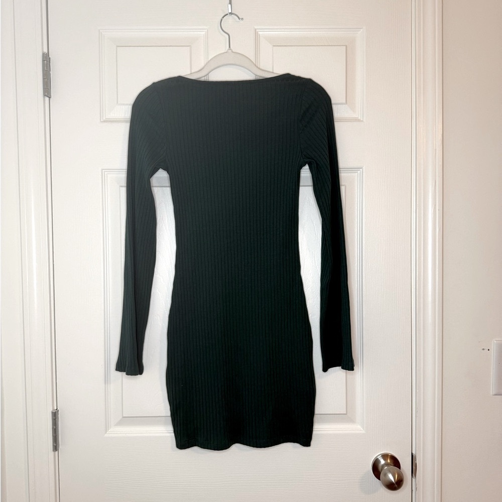 H&M Divided Ribbed Dark Green Top - Picture 3 of 5